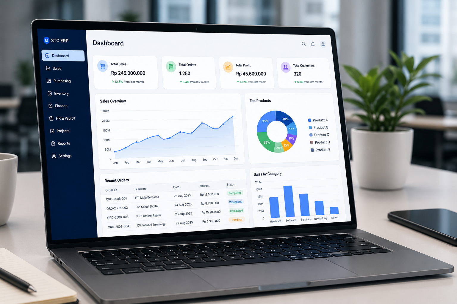 ERP Operations Dashboard